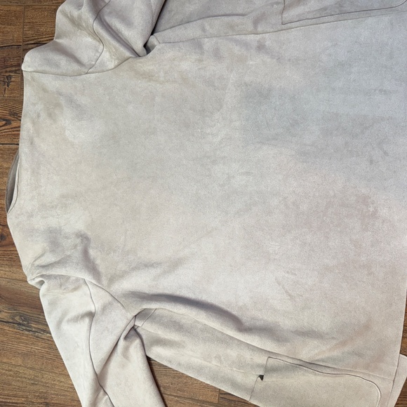 Faux Suede Peak Lapel Jacket - Picture 6 of 11